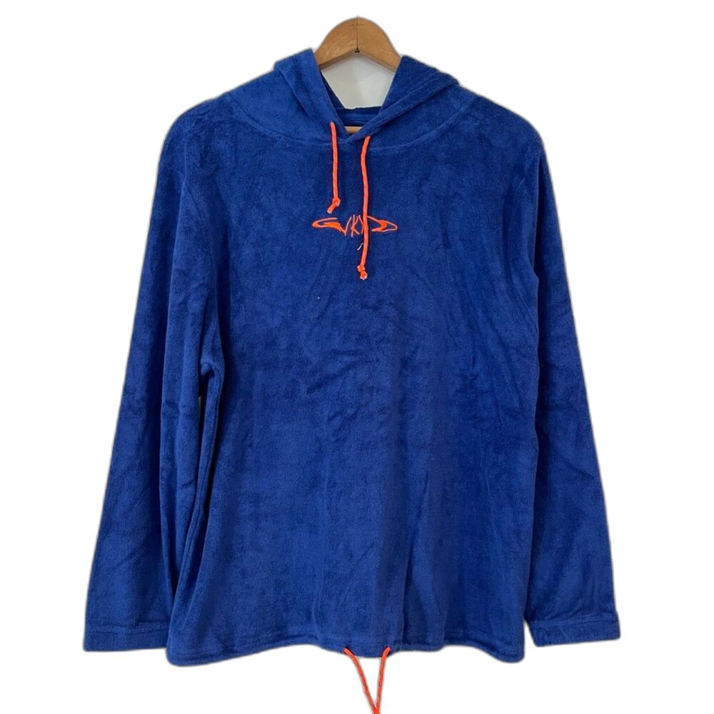 WKND Surf Skate Blue Terry Pullover Hoodie Medium Casual Outdoors Beach